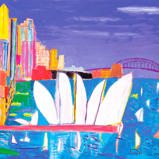 Sydney harbour Painting by Ken Done