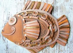 clay wall hanging