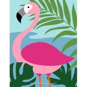 flamingo painting