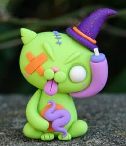 halloween critters in clay workshop
