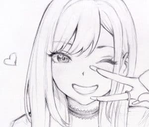 anime frontal portrait