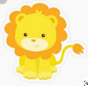 cute jungle animal lion