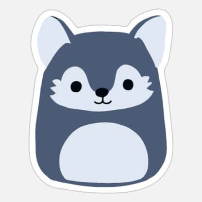 Squishmallows in Clay cute grey fox squishmallow