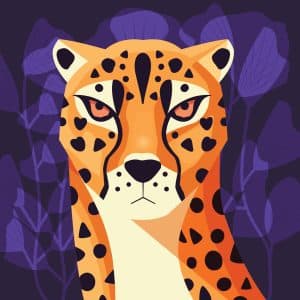 Cheetah stylised
