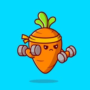 cute-carrot-lifting-dumbbell-cartoon-