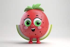 cute watermelon 3d