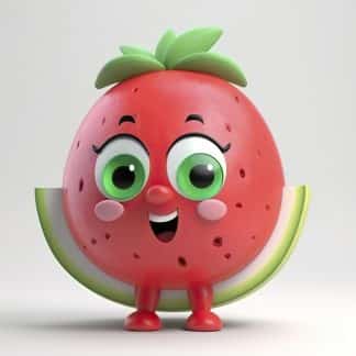 cute watermelon 3d