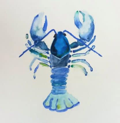 Lobster in watercolour
