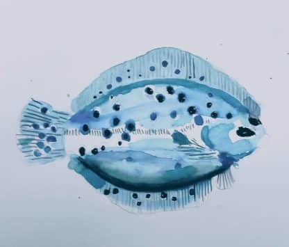 fish in watercolour