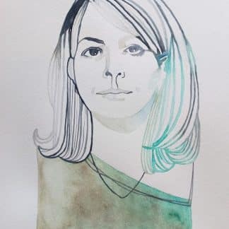 teens art smartz, watercolour portrait