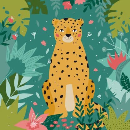 cheetah in the jungle cartoon