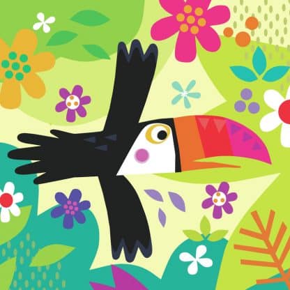 Animal Designs in Pastel Toucan cute