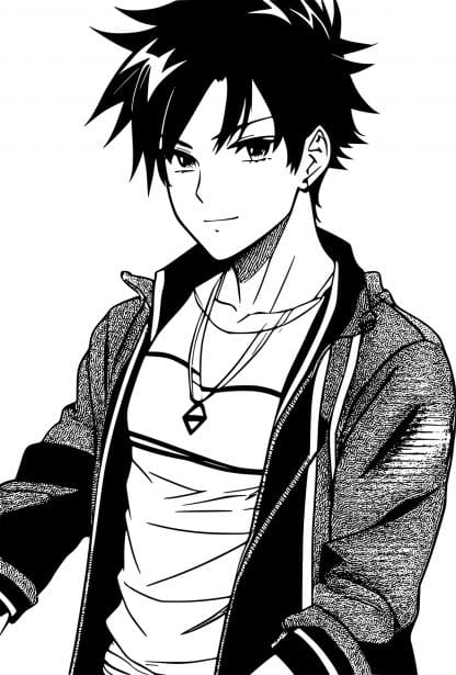 Iconic Manga Drawing, Manga teen boy