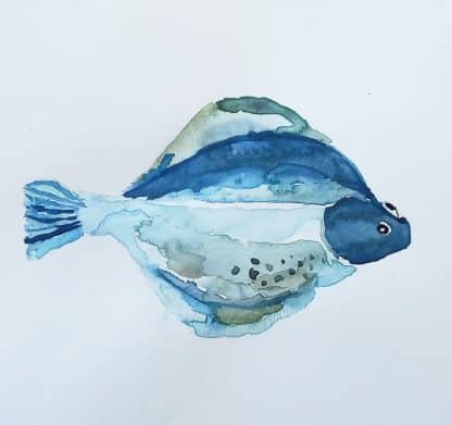 paint art smartz, watercolour flounder