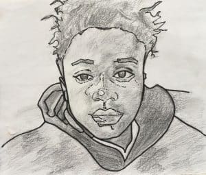 portrait art smartz, pencil tonal study