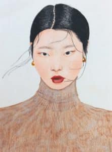 portrait art smartz, coloured pencil
