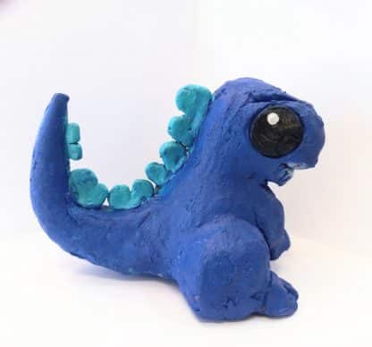 Art just for fun, clay godzilla