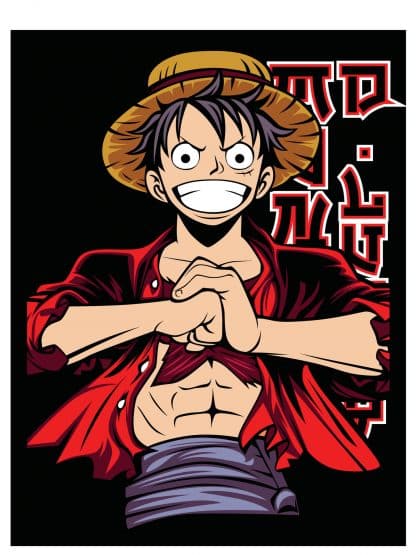 MANGA PORTRAITS IN COLOUR, Luffy Vectors by Vecteezy