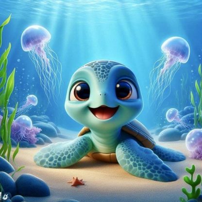 Cute Sea Animal painting