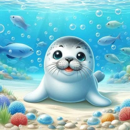 Cute Sea Animal painting