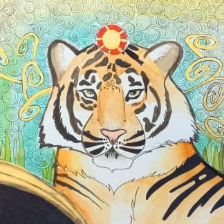 paint art smartz , tiger in ink