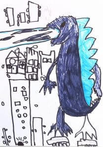 Art Just For FunGodzilla drawing challenge