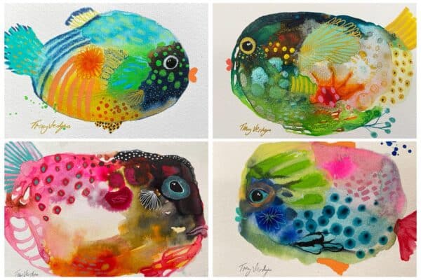 Tropical Fish in Ink