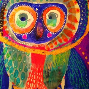 4. CUTE OWLS IN INK, 5-8yrs, Tuesday 1.30pm-4.30pm, 14th January, 2026