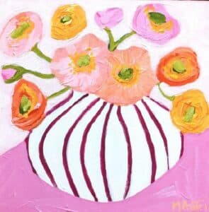 4. FLOWER PAINTING, 5-8yrs, 1.30pm-4.30pm, Wednesday 8th April, 2026