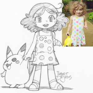 18. MANGA PORTRAIT DRAWING, 8-12yrs, Thursday, 1.30pm-4.30pm, 16th July 2026