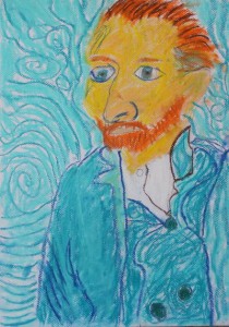 Van Gogh Pastel Drawing
